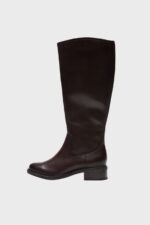 clarks maye ride dark brown leather 1