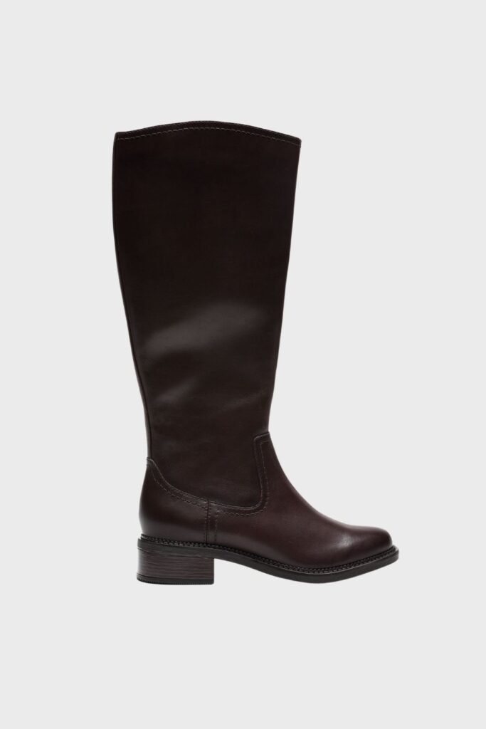 clarks maye ride dark brown leather