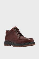 clarks melbury hi brown leather 1